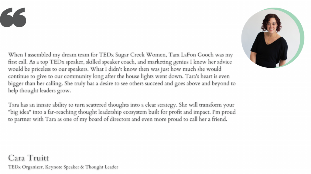 TEDx Organizer recommendation