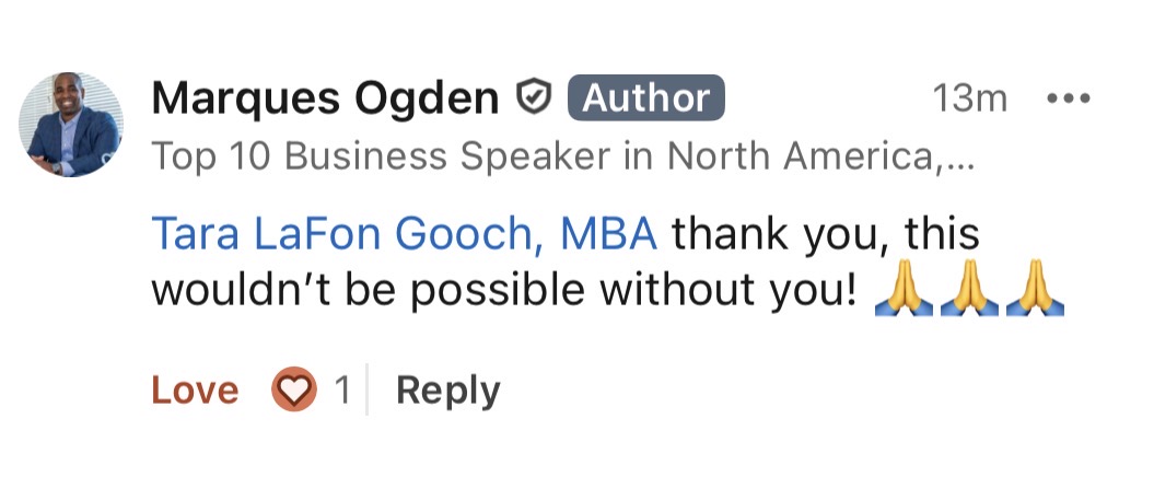 Marques Ogden testimonial