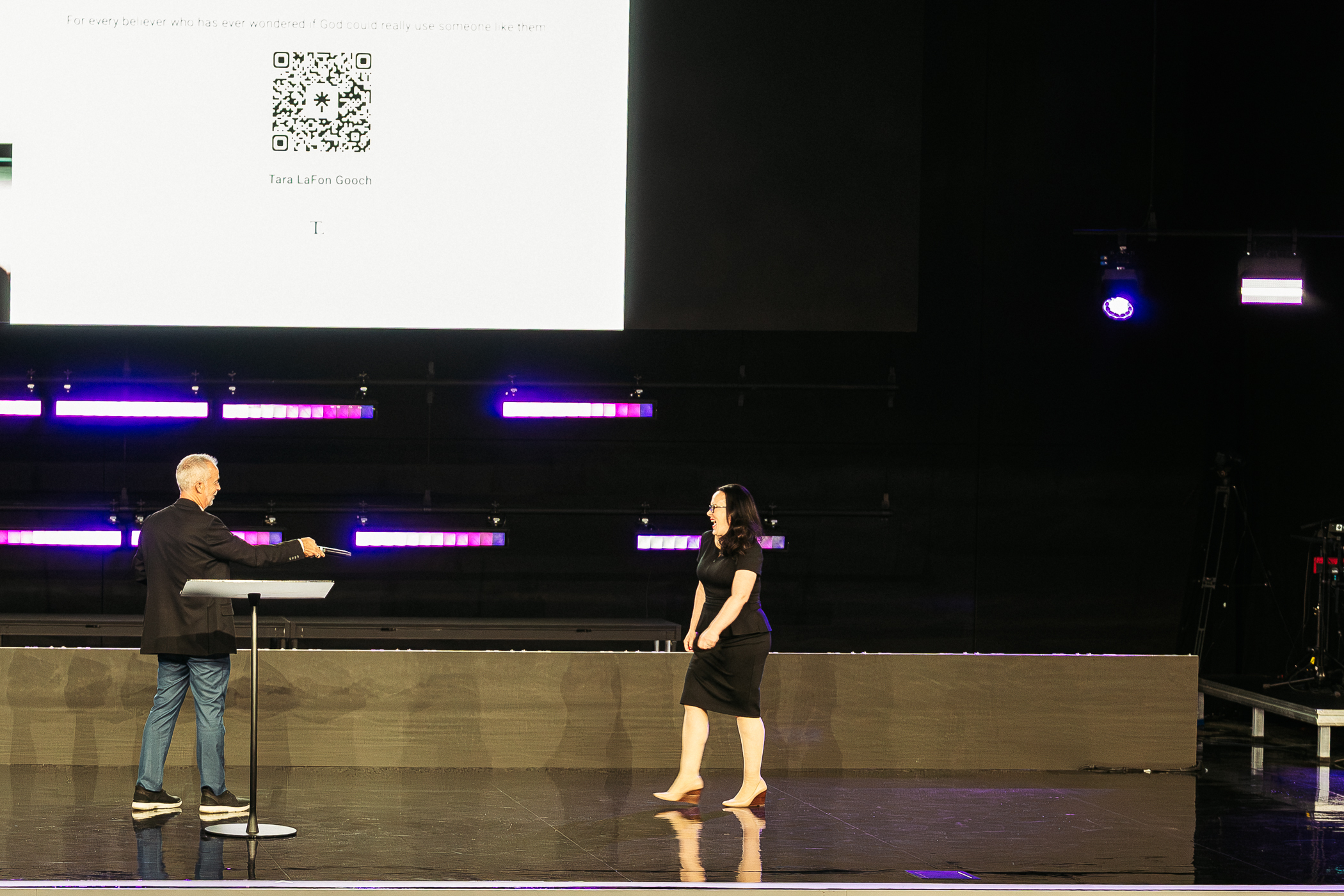 Tara LaFon Gooch on stage