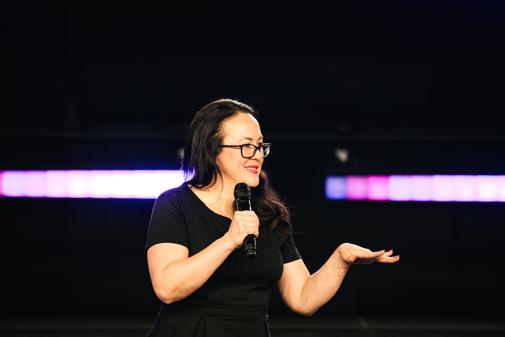 Tara LaFon Gooch speaking at the C-Suite for Christ summit