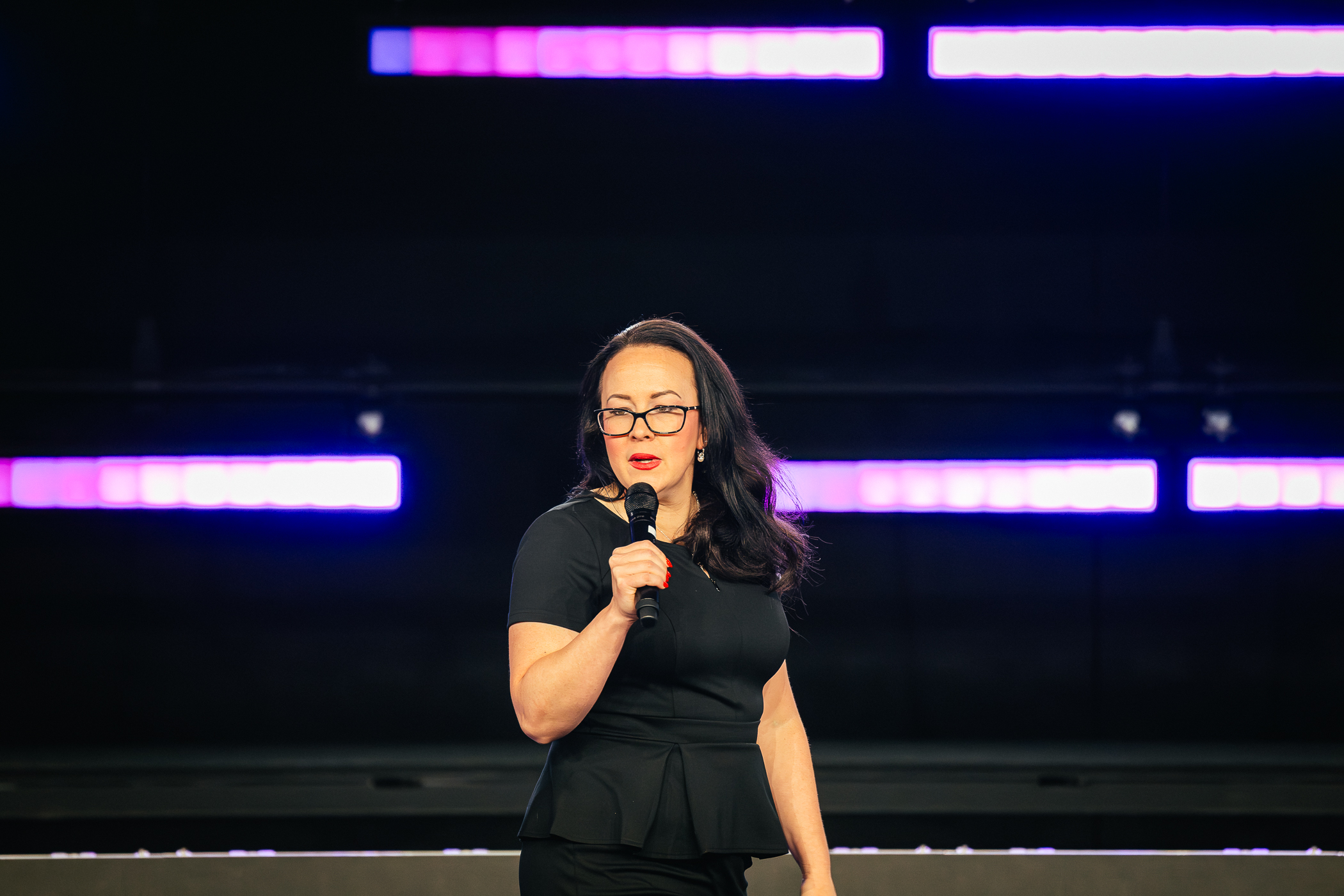 Tara LaFon Gooch speaking at the C-Suite for Christ summit