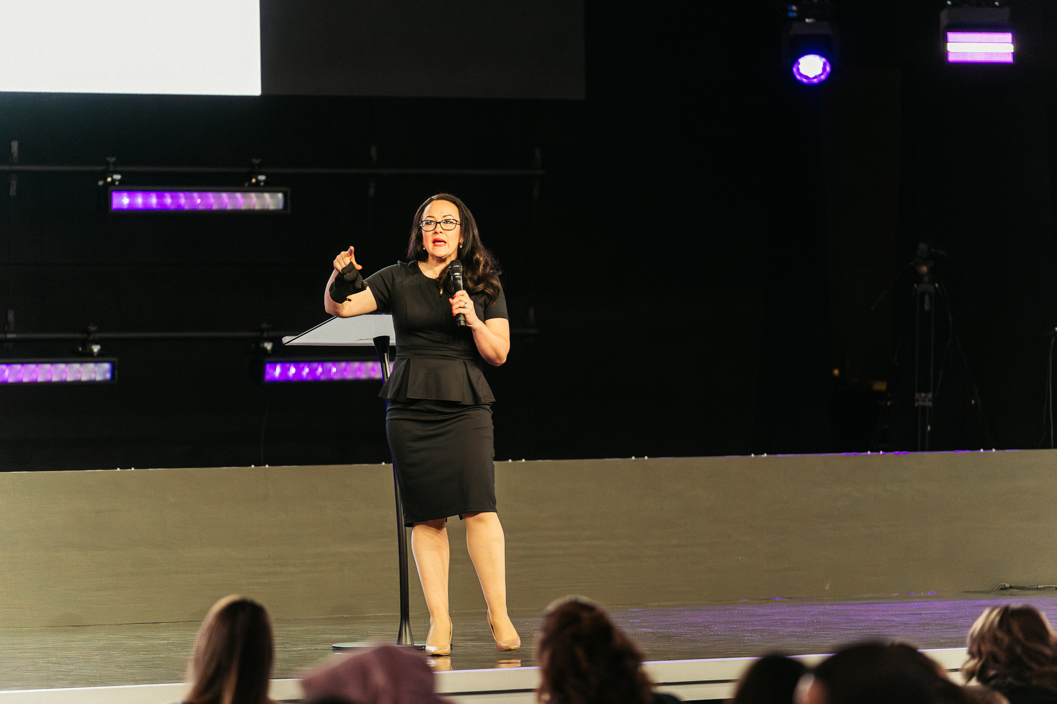 Tara LaFon Gooch speaking at the C-Suite for Christ summit