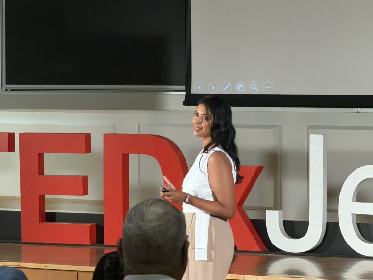 Dr. Priyanka on the TEDx stage