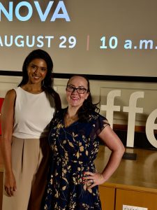 Tara and Dr. Priyanka on the TEDx stage