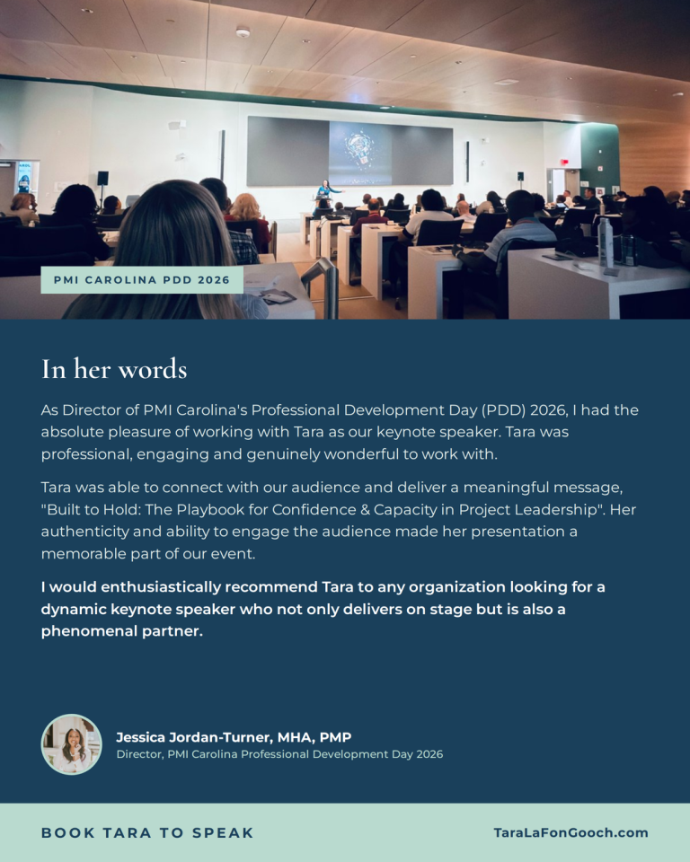 Keynote speaker testimonial for tara LaFon Gooch