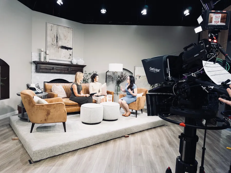 Tara on the Good Things Utah set